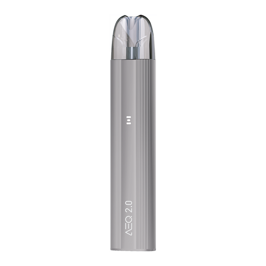 AEQ 2.0 pod vape device platinum siler grey UK