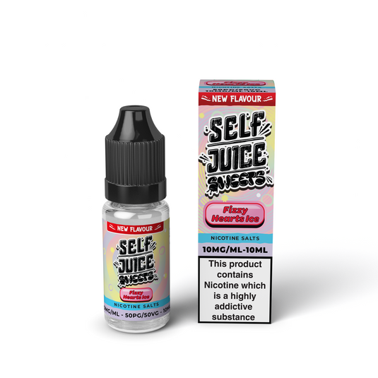 Self Juice Sweets - Fizzy Hearts Ice 10ml Nic Salt E-Liquid