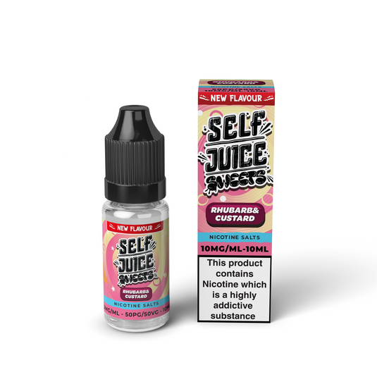 Self Juice Sweets - Rhubarb and Custard 10ml Nic Salt E-Liquid