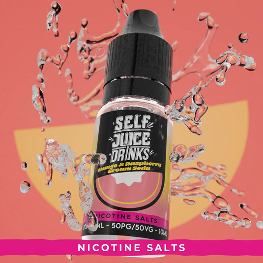 Self Juice Drinks - Mango & Raspberry Cream Soda 10ml Nic Salt E-liquid