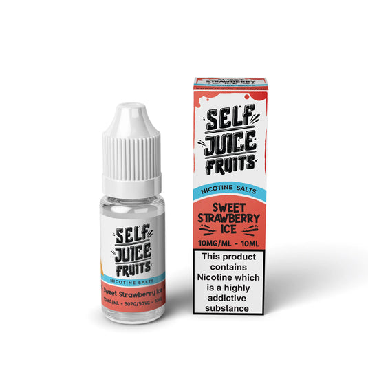 Self Juice Fruits - Sweet Strawberry Ice 10ml Nic Salt E-Liquid