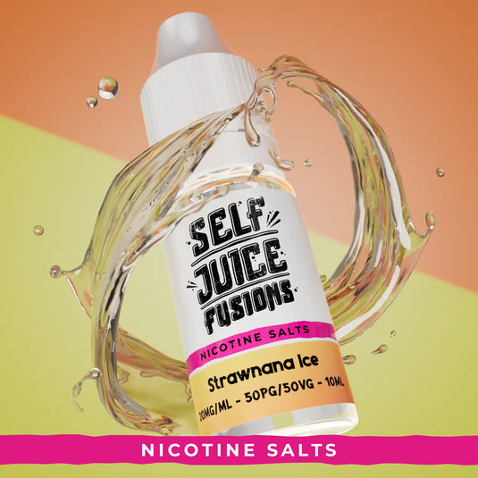 Self Juice Fusions - Strawnana Ice 10ml Nic Salt E-Liquid
