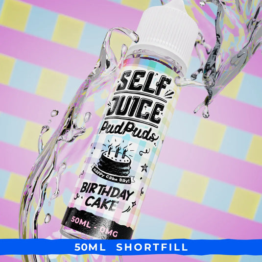 Self Juice Pud Puds - Birthday Cake 50ml Shortfill E-liquid