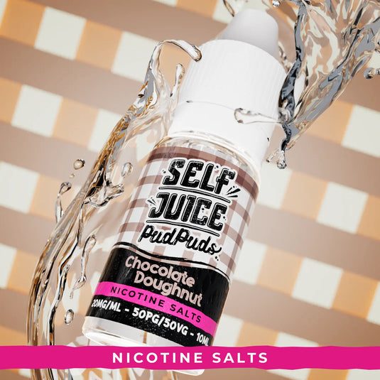 Self Juice Pud Puds - Chocolate Doughnut 10ml Nic Salt E-Liquid
