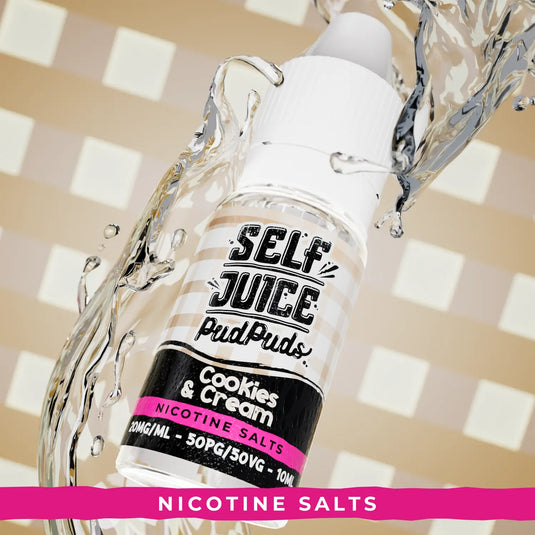 Self Juice Pud Puds - Cookies & Cream 10ml Nic Salt E-Liquid