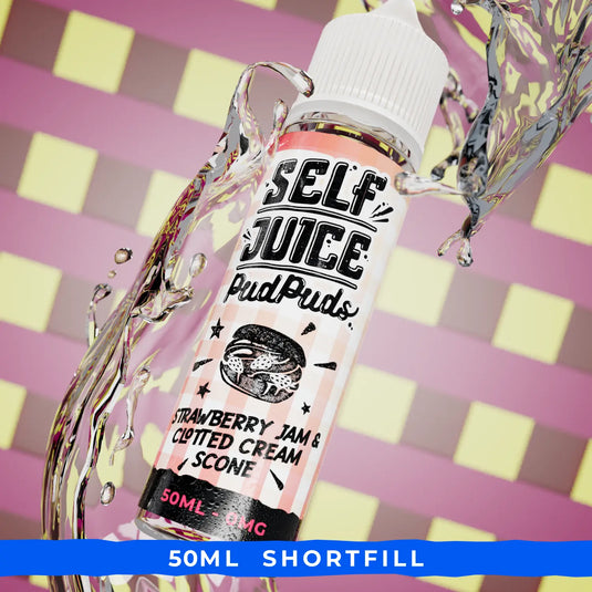 Self Juice Pud Puds - Strawberry Jam & Clotted Cream Scone 50ml Shortfill E-liquid