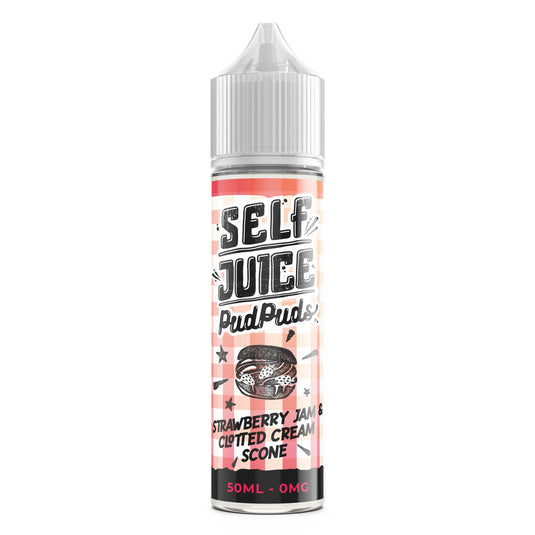 Self Juice Pud Puds - Strawberry Jam & Clotted Cream Scone 50ml Shortfill E-liquid