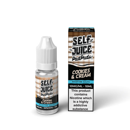 Self Juice Pud Puds - Cookies & Cream 10ml Nic Salt E-Liquid