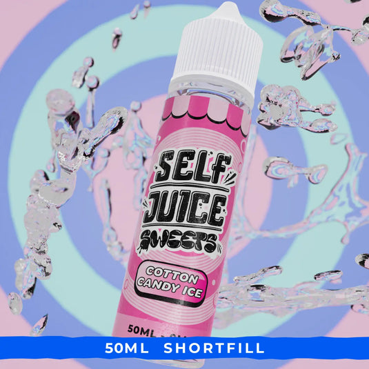 Self Juice Sweets - Cotton Candy Ice 50ml Shortfill E-Liquid
