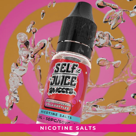 Self Juice Sweets - Fizzy Raspberry Cola Bottles 10ml Nic Salt E-Liquid