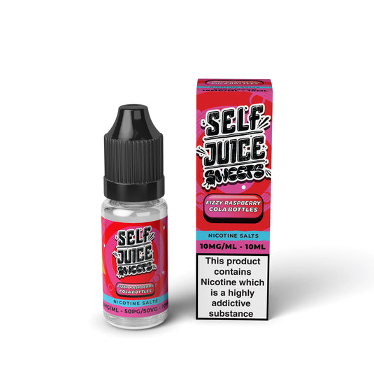 Self Juice Sweets - Fizzy Raspberry Cola Bottles 10ml Nic Salt E-Liquid