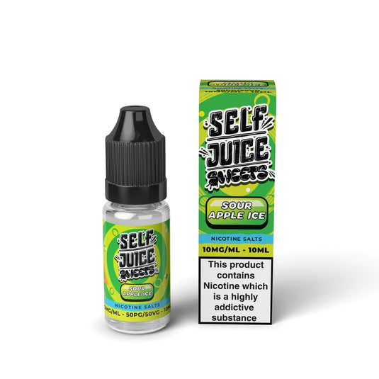 Self Juice Sweets - Sour Apple Ice 10ml Nic Salt E-Liquid
