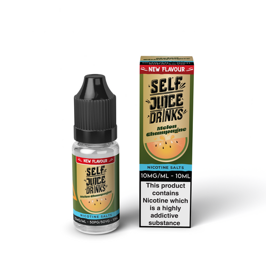 Self Juice Drinks - Melon Champagne 10ml Nic Salt E-Liquid