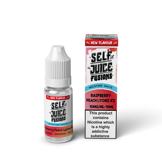 Self Juice Fusions - Raspberry Peach Lychee Ice 10ml Nic Salt E-Liquid
