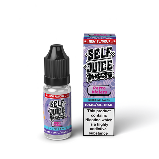Self Juice Sweets - Retro Violets 10ml Nic Salt E-Liquid
