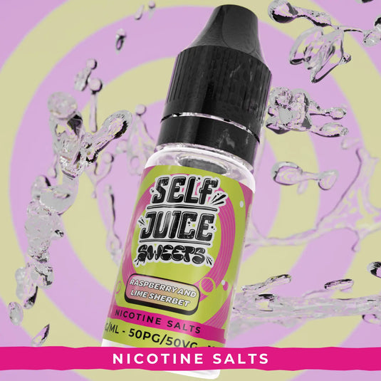 Self Juice Sweets  Raspberry Lime Sherbet 10ml Nic Salt E-liquid