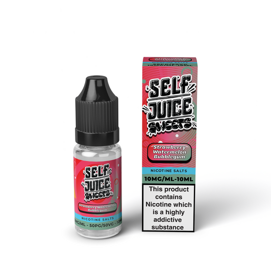 Self Juice Sweets- Strawberry Watermelon Bubblegum 10ml Nic Salt E-Liquid